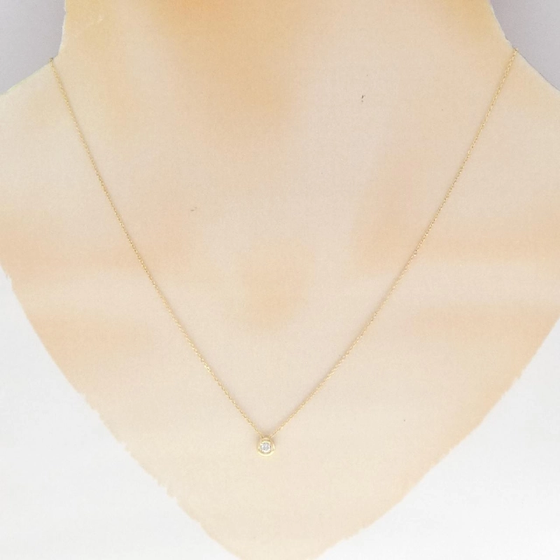 Dây chuyền kim cương K18YG 0.05CT - Hàng hiệu Chính hãng 858813