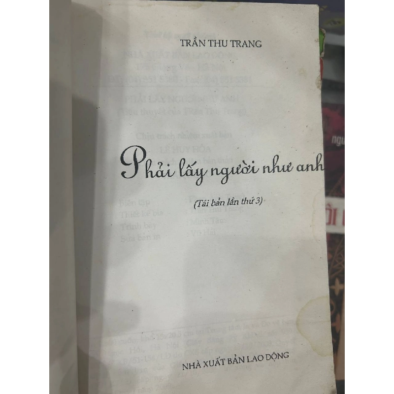 Phải lấy người như anh - Trần Thu Trang 1062918