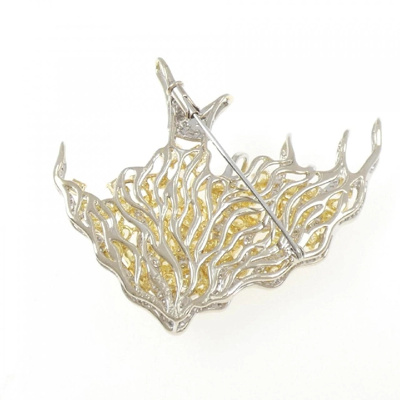 K18WG/K18YG Kim cương Brooch 13.9CT - Hàng hiệu Chính hãng 872211
