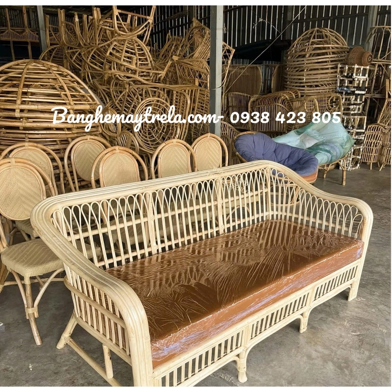 Sofa mây tự nhiên hiện đại phòng khách 495305