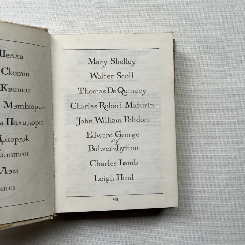 Mary Shelley, Walter Scott, Thomas De Quincey, Charles Robert Maturin 991942