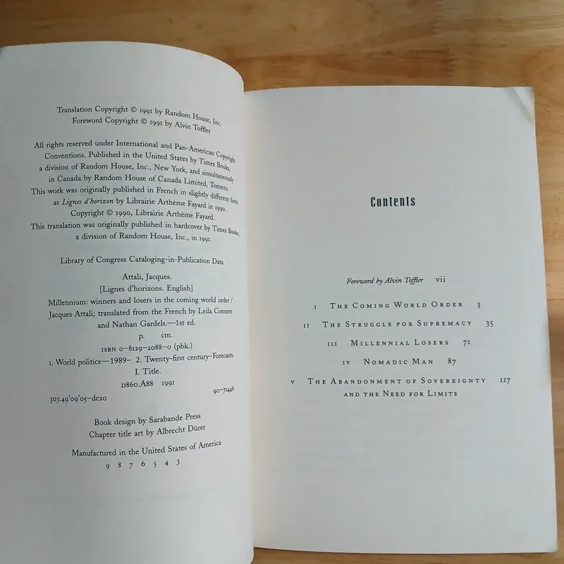 Millennium: Winners & Losers in the Coming World Order (Jacques Attali) 711633