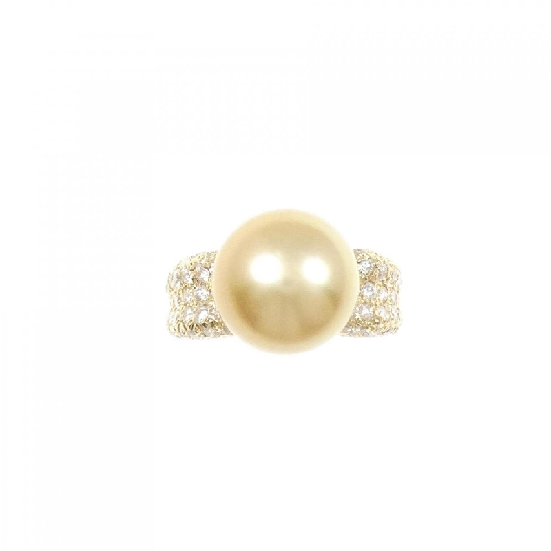 Nhẫn ngọc trai trắng K18YG 11.6mm - Hàng hiệu Authentic 854260