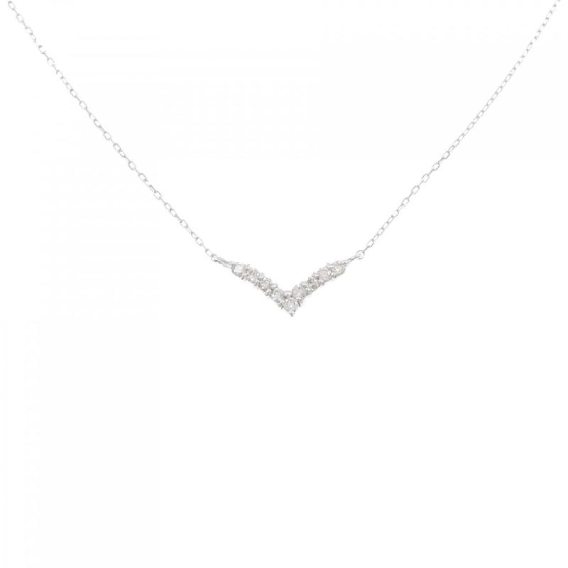 Dây chuyền kim cương K18WG 0.10CT - Hàng hiệu Chính hãng 863954