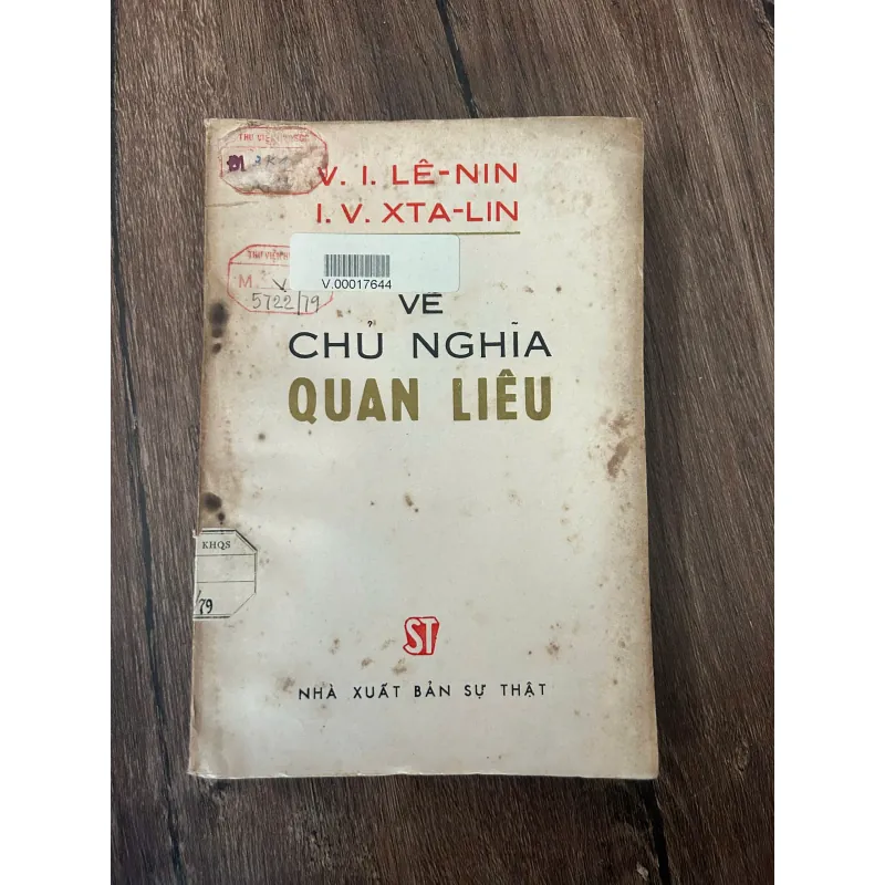 V. I. LÊ-NIN .V. XTA-LIN - VỀ CHỦ NGHĨA QUAN LIÊU 709401