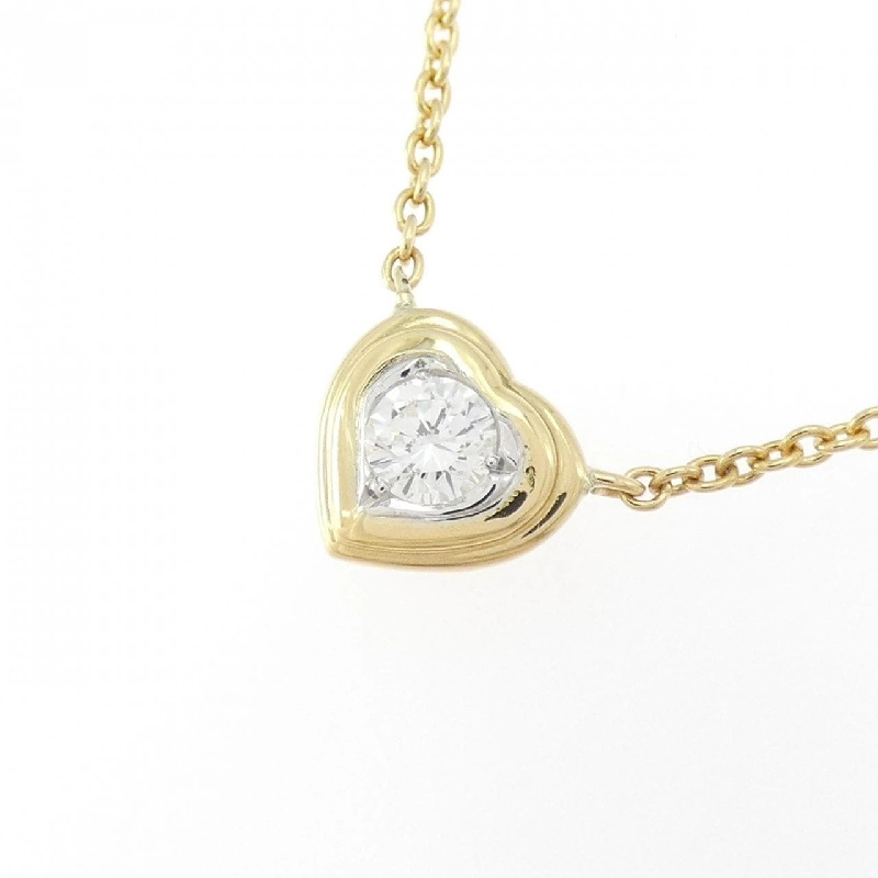 Dây chuyền kim cương hình trái tim K18YG/K18WG 0.21CT - Hàng hiệu Chính hãng 856265