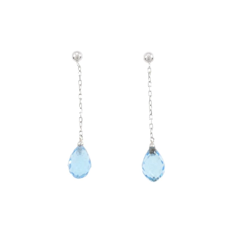 PT900 Blue Topaz Earrings - Hàng hiệu Authentic 868143