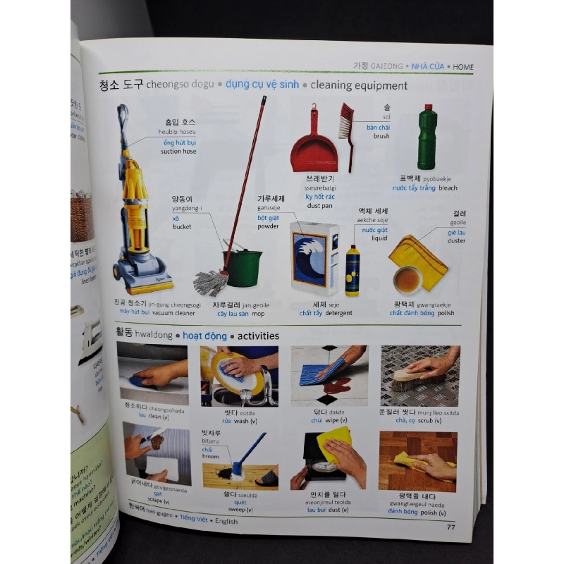 Từ điển Korean vietnamese english mới 90% sách màu HCM1307 911878