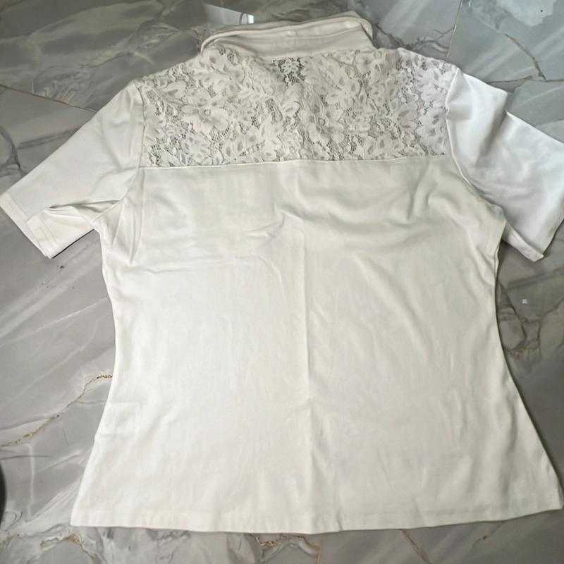 Áo polo phối ren trẻ trung 457774