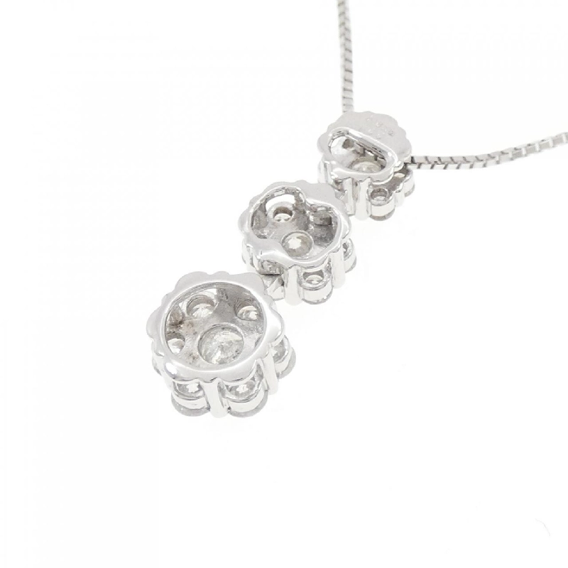 K18WG/750WG Hoa Văn Dây Chuyền Kim Cương 1.00CT - Hàng hiệu Chính hãng 860528