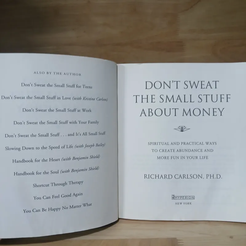 Don't Sweat The Smell Stuff About Money - Richard Carlson 711745