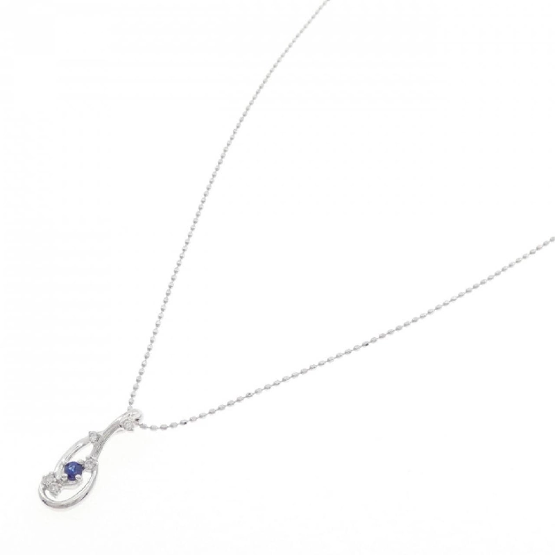 K18WG Sapphire Necklace - Hàng hiệu Authentic 864304