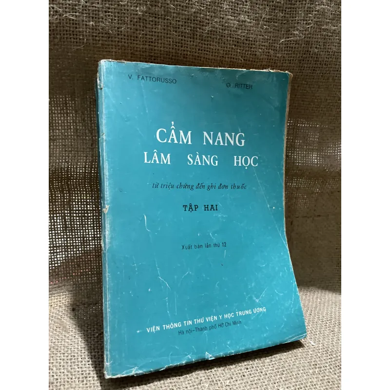  Cẩm nang lâm sàng học  - FATTORUSSO & O. RITTER - tập 2 907766