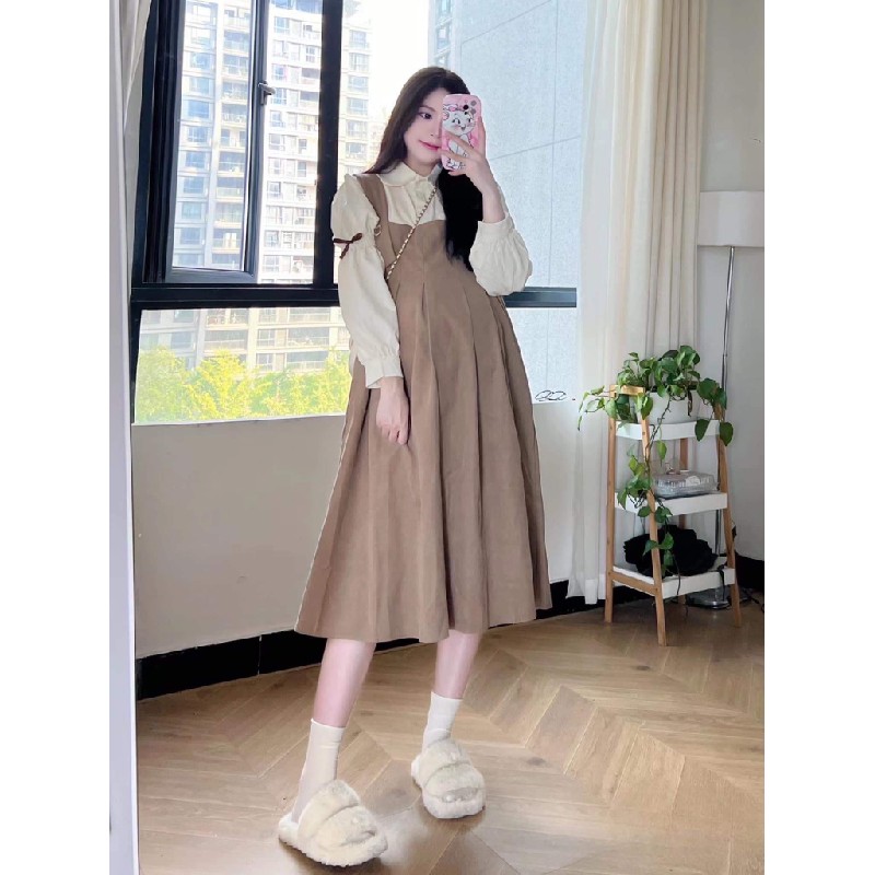 Váy bầu chất hàn thô dày dặn size 3xl 70-85kg 21992