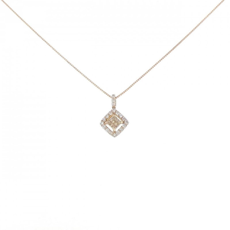 K18PG Dây chuyền kim cương 0.37CT - Hàng hiệu Chính hãng 862545