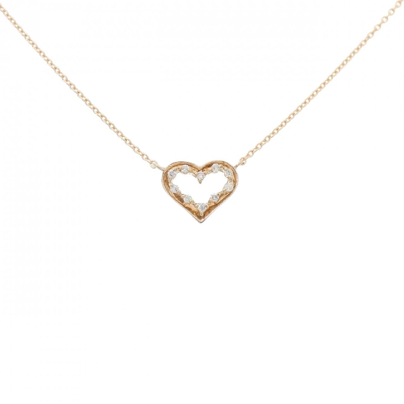 K18PG Dây chuyền trái tim kim cương 0.07CT - Hàng hiệu Chính hãng 860049