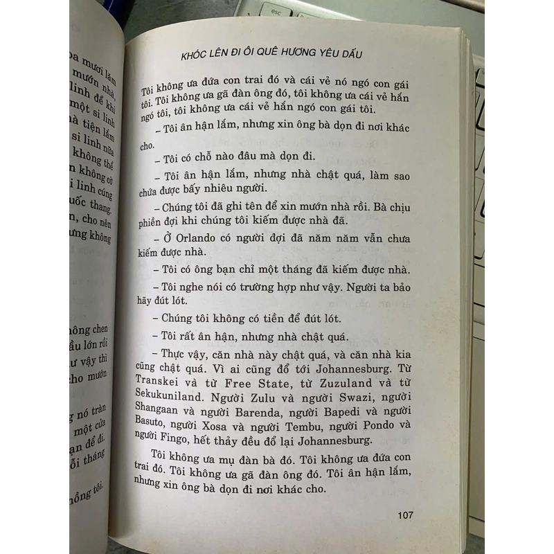KHÓC LÊN ĐI ÔI QUÊ HƯƠNG YÊU DẤU - ALAN PATON 530042