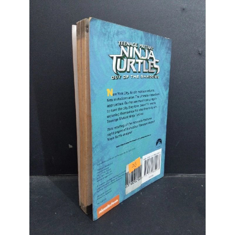 Teenage Mutant ninja turtles out of the shadows The movie Novelization mới 90% bẩn bìa, ố vàng, highlight, note HCM1001 Josh Appelbaum André Nemec NGOẠI VĂN 370014