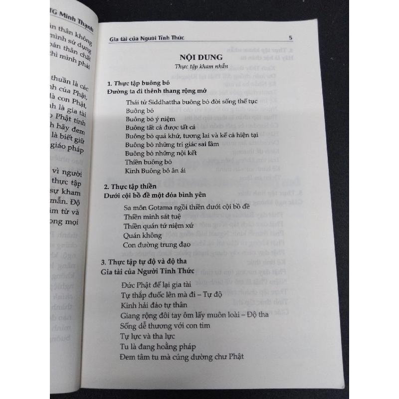 Gia tài của người tỉnh thức Minh Thạnh mới 80% ố nhẹ HCM0806 văn học 914545