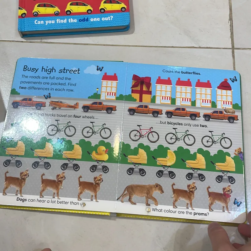 NGOẠI VĂN sách tiếng anh trẻ em nxb DK nổi tiếng : Spot the difference OUT AND ABOUT 1027812