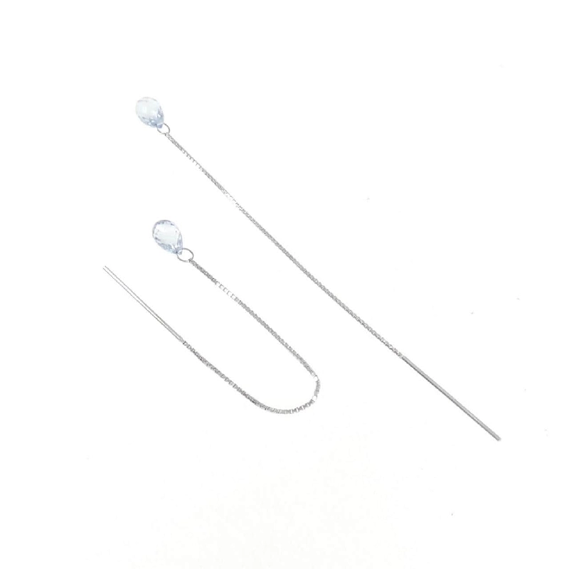 K18WG Sapphire Earrings - Hàng hiệu Authentic 867876