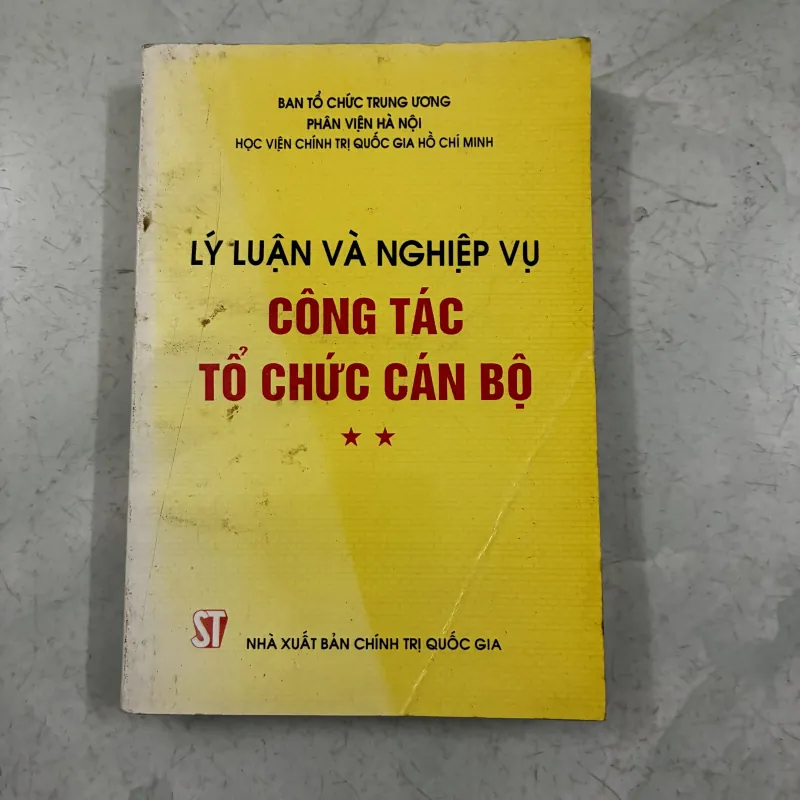 Lý luận và nghiệp vụ Công tác tổ chức cán bộ 1011324