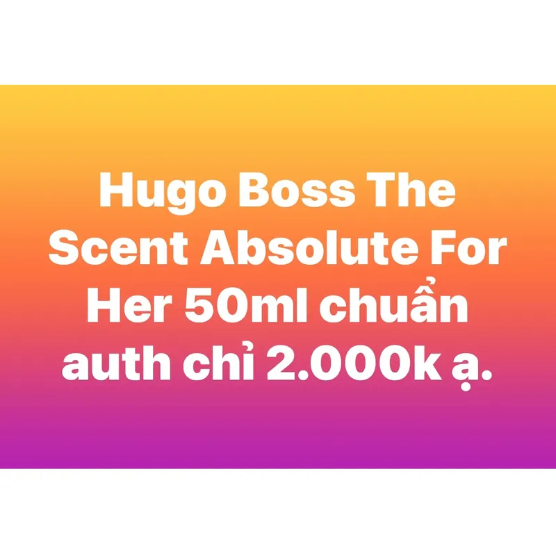 Hugoboss the Scent Absolute for her 606469