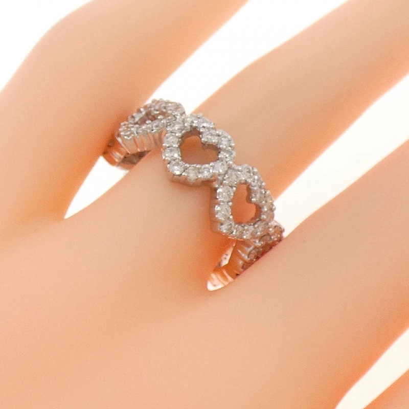 Nhẫn kim cương hình trái tim 750WG 1.55CT - Hàng hiệu chính hãng 847404