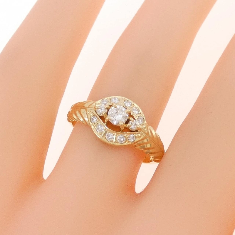 Nhẫn kim cương K18YG 0.14CT - Hàng hiệu Chính hãng 851166