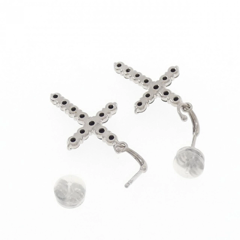 K18WG Bông tai kim cương chéo 1.00CT - Hàng hiệu chính hãng 870052