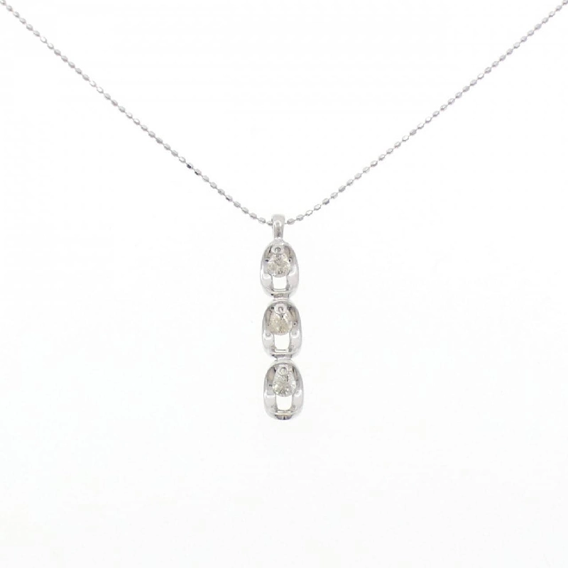 K18WG Dây chuyền kim cương 0.30CT - Hàng hiệu Chính hãng 859333