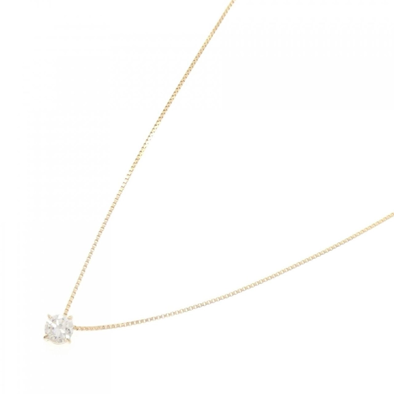 K18YG Solitaire Dây chuyền kim cương - Hàng hiệu Authentic 860679