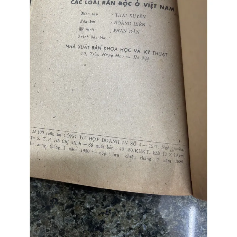 Các loài rắn độc ở Việt Nam Trần Kiên Nguyễn Quốc Thắng 762285