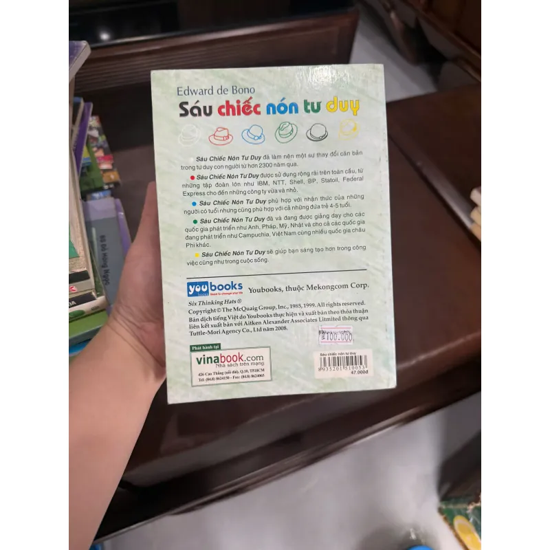 Sáu Chiếc Nón Tư Duy – Edward de Bono | Six Thinking Hats | K4 1017958