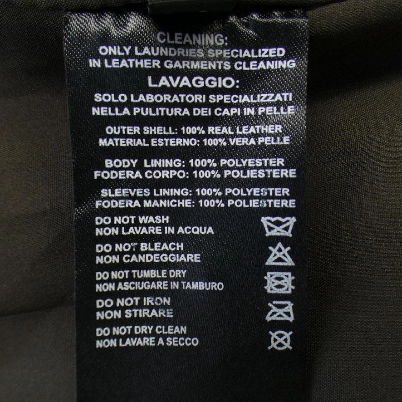 D'AMICO Áo khoác da - Hàng hiệu Chính hãng 897012