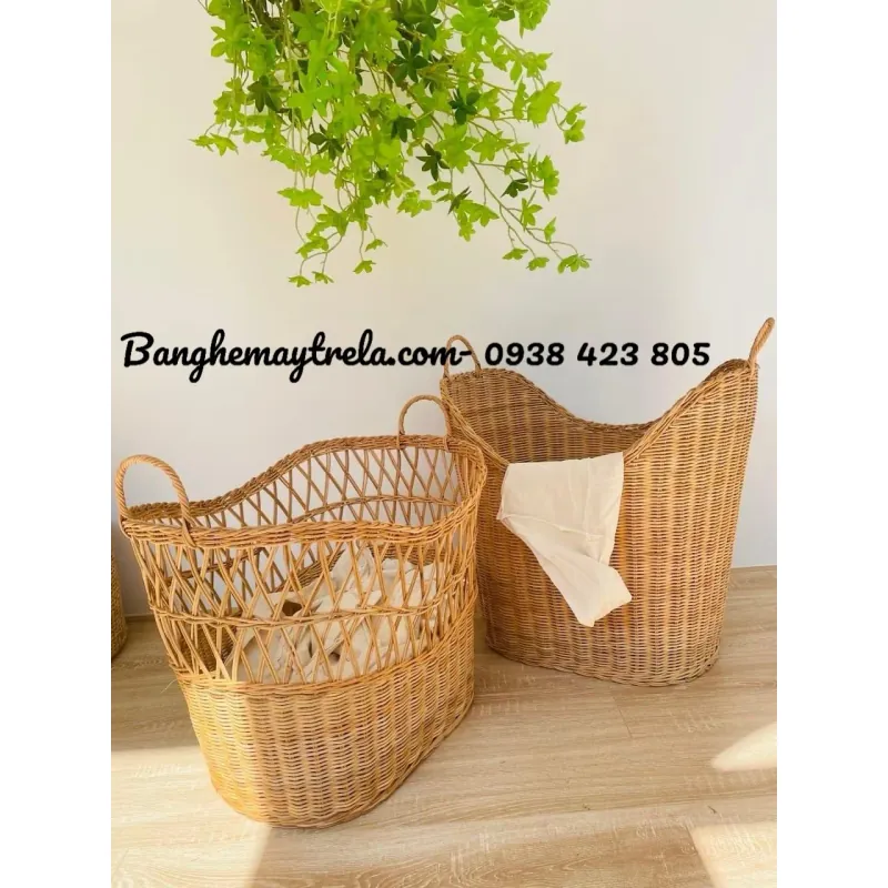 Giỏ đựng đồ mây tre đan 927032