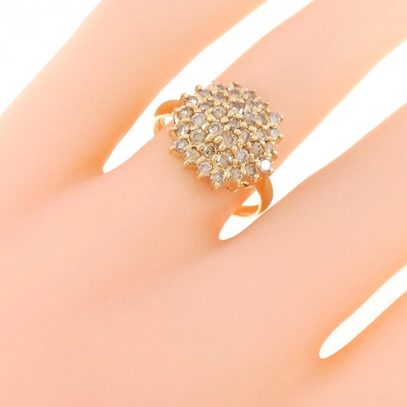 Nhẫn kim cương K18YG 1.00CT 671593