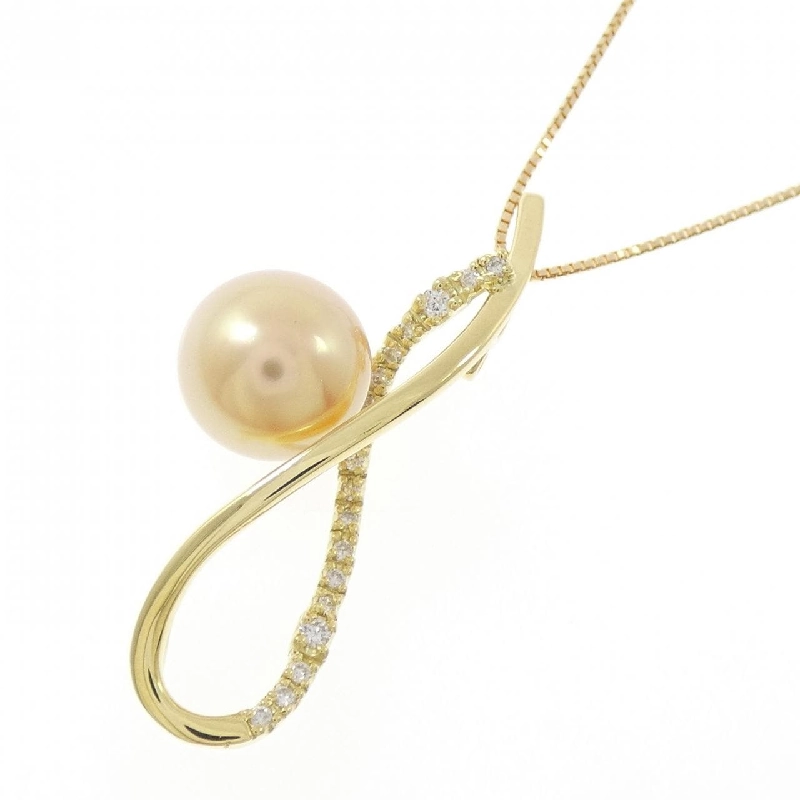 K18YG Ngọc trai trắng 10mm - Hàng hiệu Authentic 857816