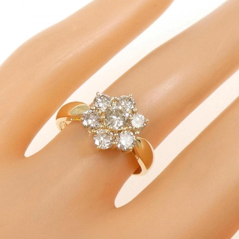 Nhẫn kim cương hoa K18YG 1.00CT - Hàng hiệu Authentic 854622