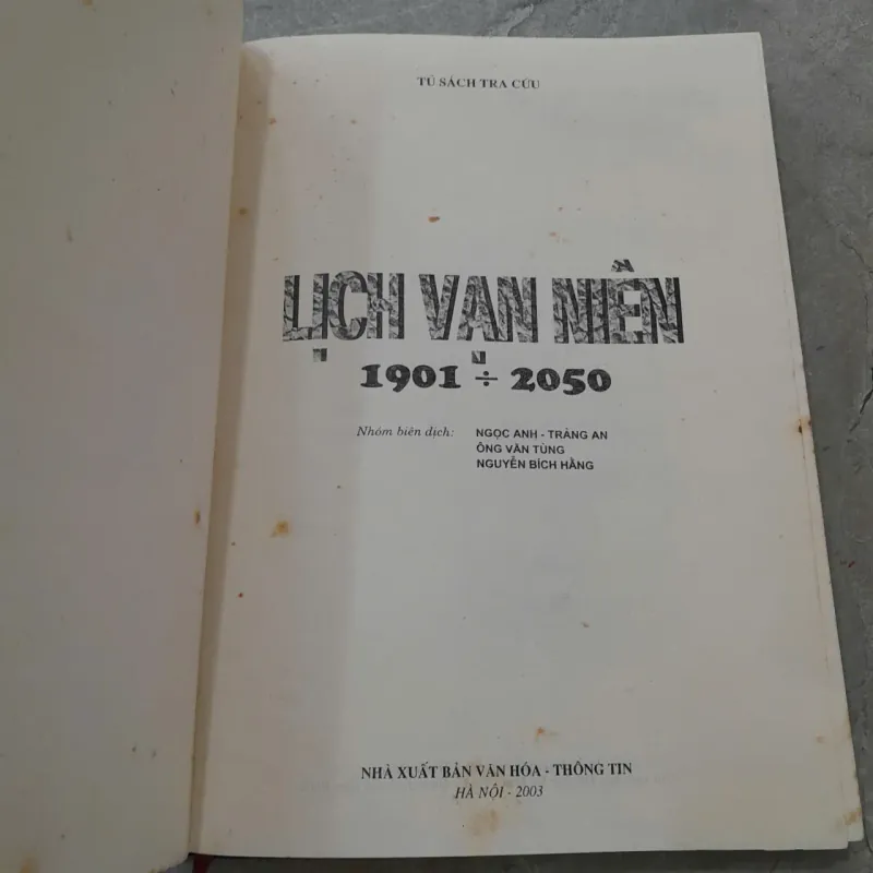 LỊCH VẠN NIÊN 1901-2050 786892