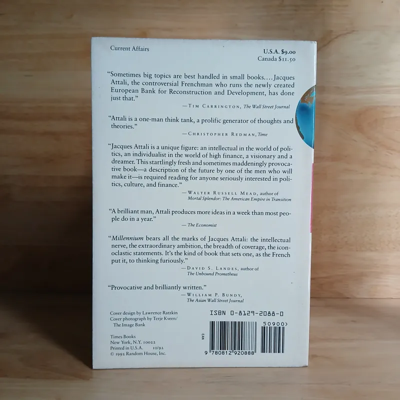 Millennium: Winners & Losers in the Coming World Order (Jacques Attali) 711633