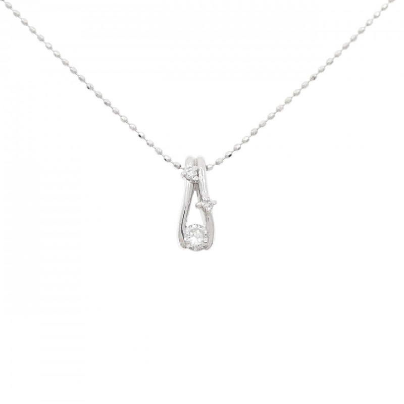 K18WG Dây chuyền kim cương 0.12CT - Hàng hiệu Chính hãng 860238