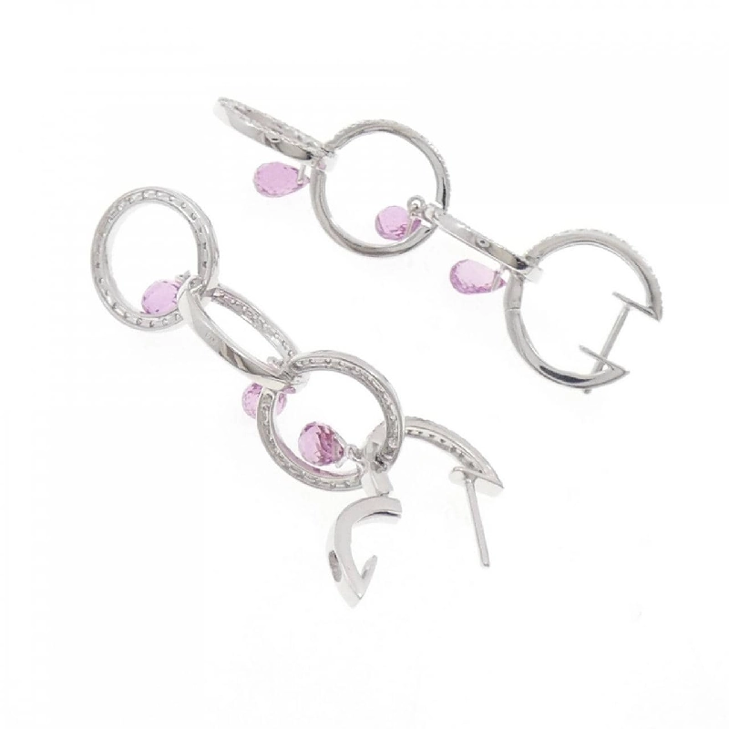 K18WG Sapphire Bông tai - Hàng hiệu Authentic 867053