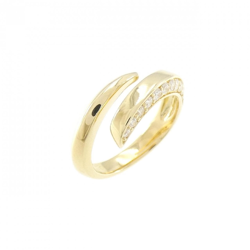 Nhẫn nhẫn ngón tay kim cương K18YG 0.16CT 673283