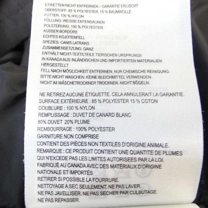 Áo khoác lông Canada Goose 636375