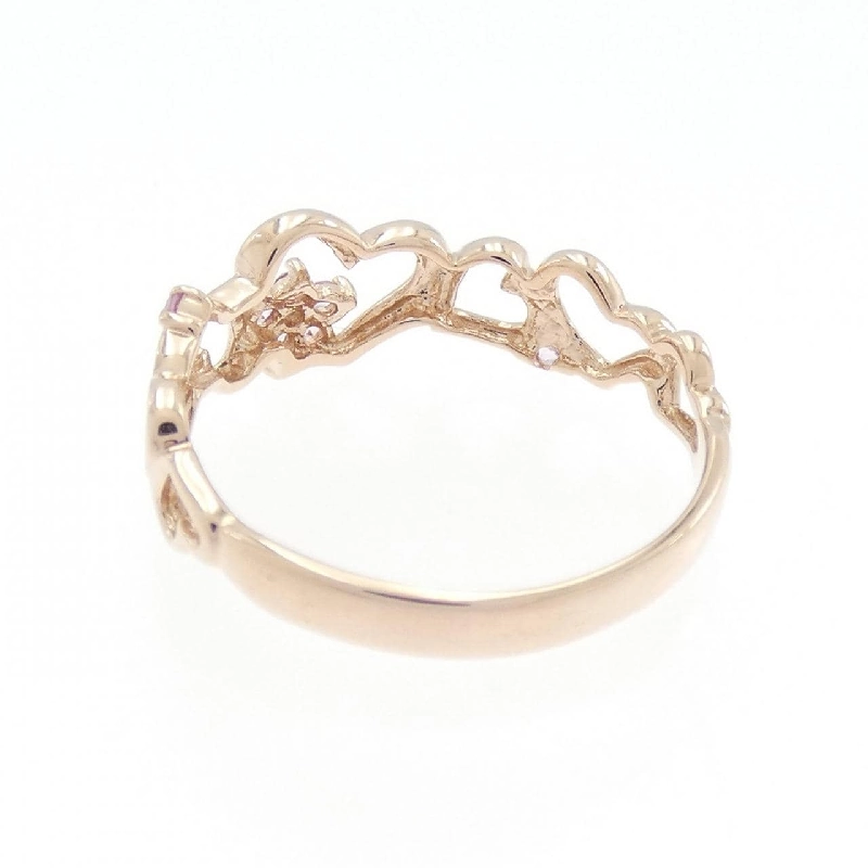 Nhẫn Sapphire K10PG hình trái tim 666031