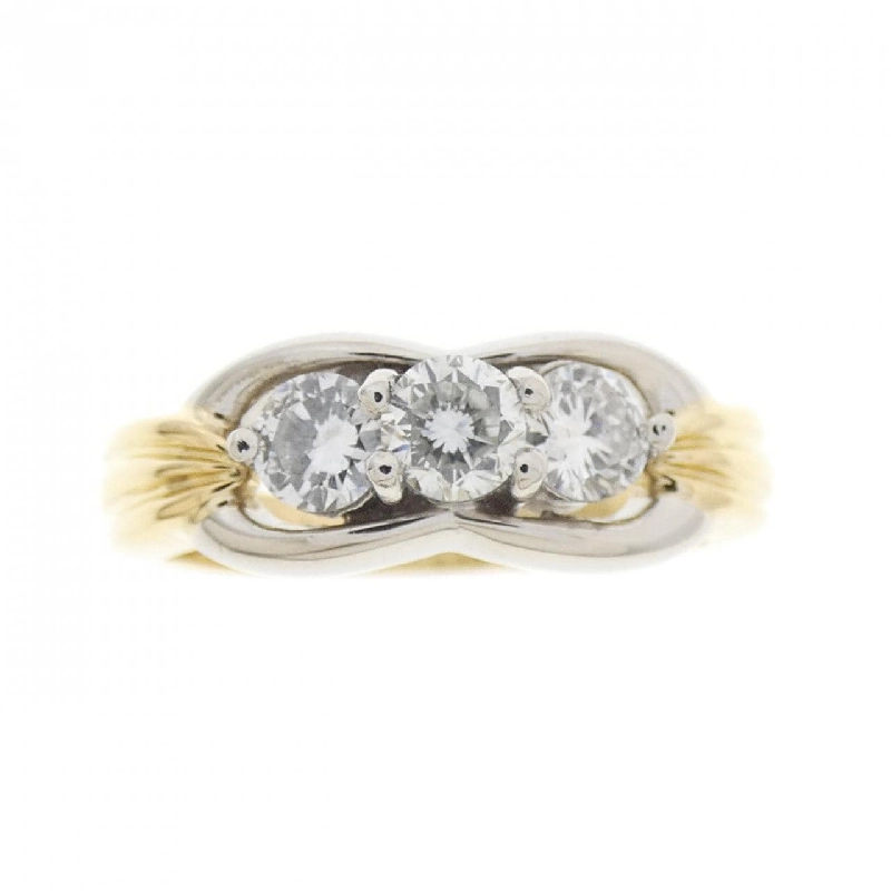 Nhẫn kim cương K18YG/PT900 0.50CT - Hàng hiệu Chính hãng 854521