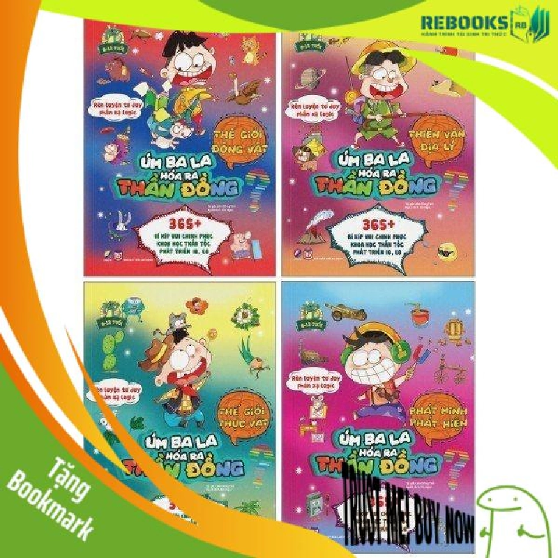 (TẶNG BOOKMARK) Úm ba la hoá ra thần đồng - Combo 2 (4 tập phát minh - động vật - thực vật - thiên văn) - Sách Mẹ và bé 955879