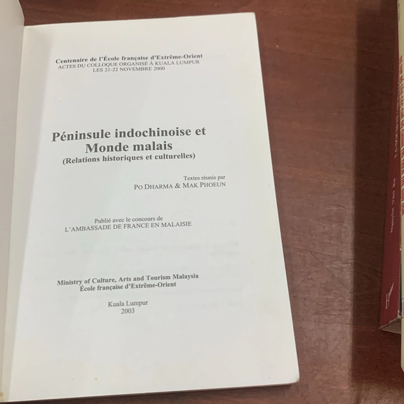 Péninsule indochinoise et monde malais (Relations historiques et culturelles)  309469