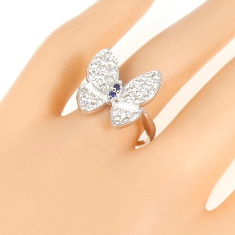 Nhẫn Sapphire Bướm K18WG 0.05CT - Hàng hiệu Chính hãng 847081